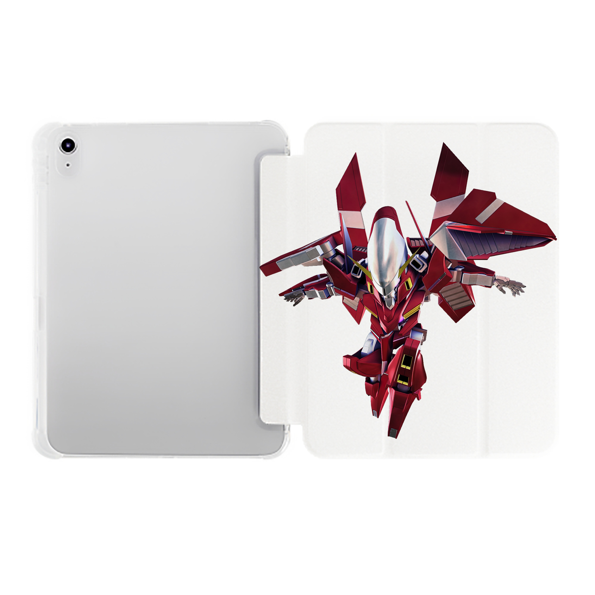 （画像用） 機動戦士ガンダム Mobile Suit Gundam IPad ケース ペン収納付き 三つ折りスタンド PUレザー×シリコン 対応機種9.5/10.5/10.9インチ